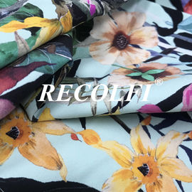 Body Fitness Moisture Wicking Fabric , Athletic Spandex Fabric With Supple Hand Feel